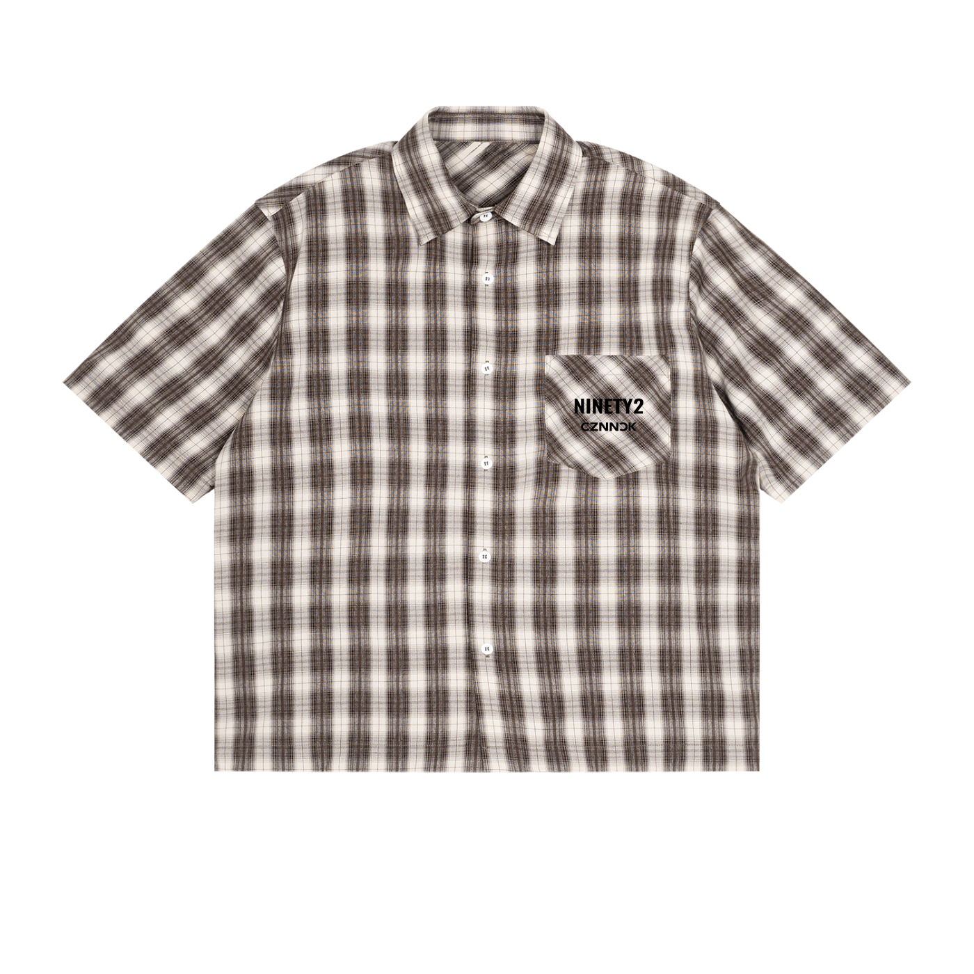 NINETY2 Plaid Button Up
