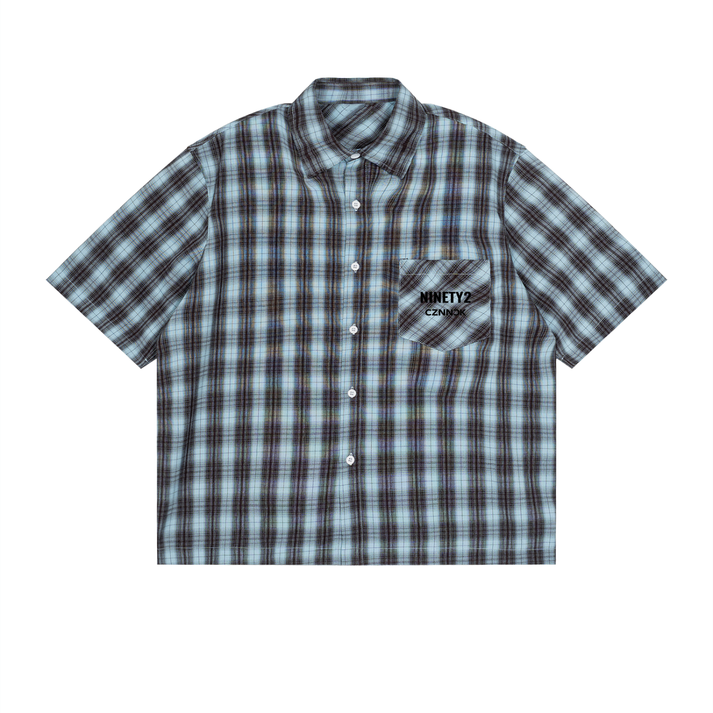 NINETY2 Plaid Button Up