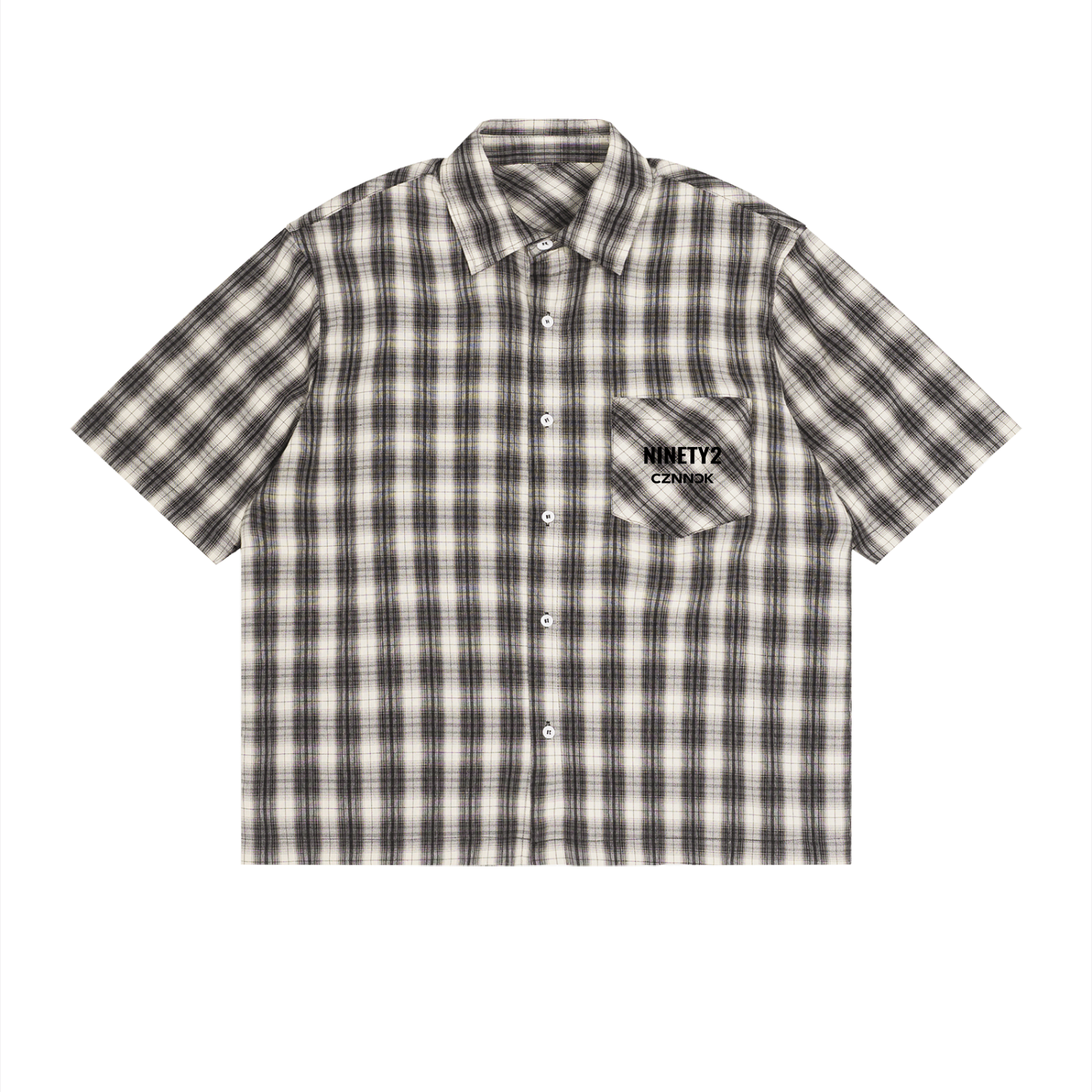 NINETY2 Plaid Button Up